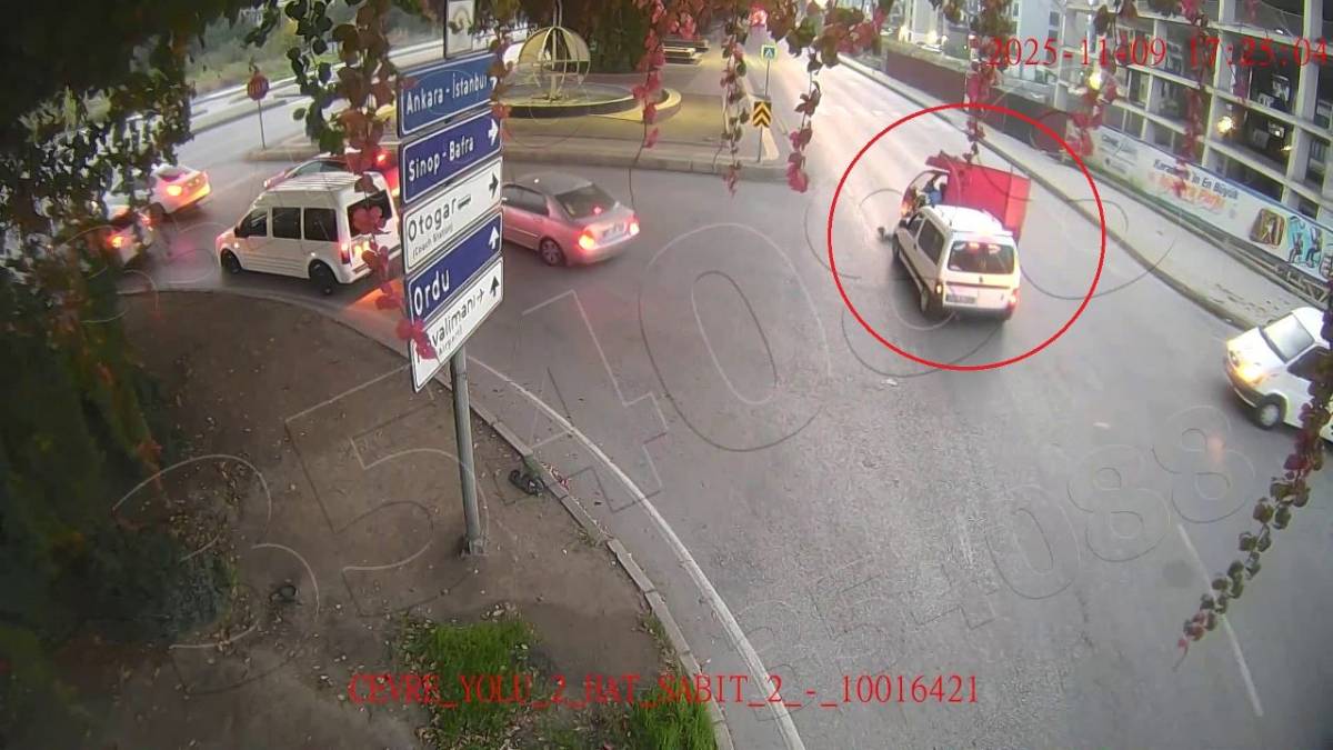 Samsun'da motosiklet kazaları artıyor! Kameralara yasıyan kaza görüntüleri