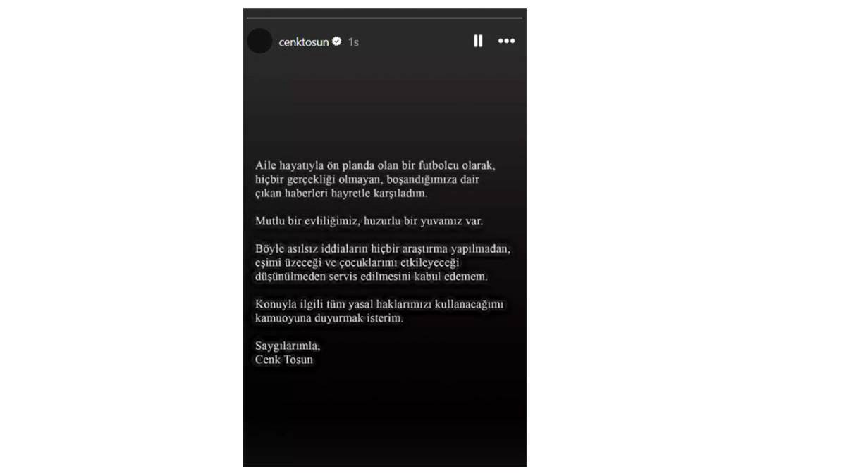 Cenk Tosun ve Ece Tosun boşandı mı? Açıklama geldi!