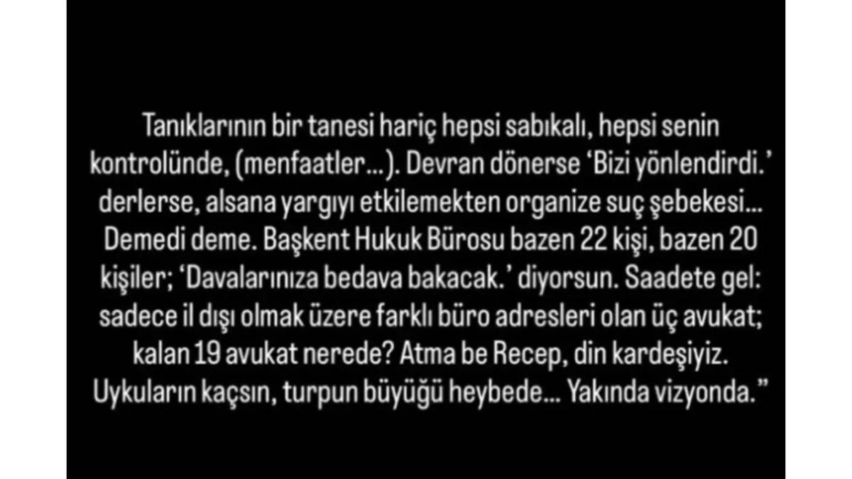 Güllü'nün kızı Tuğyan iddiaların ardından imalı paylaşım yaptı