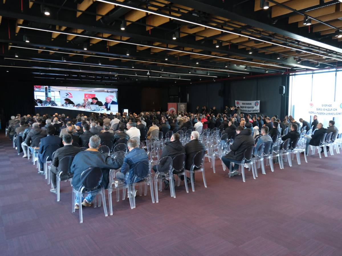 TES-İŞ Samsun'da Emrah Baylan yeniden başkan seçildi