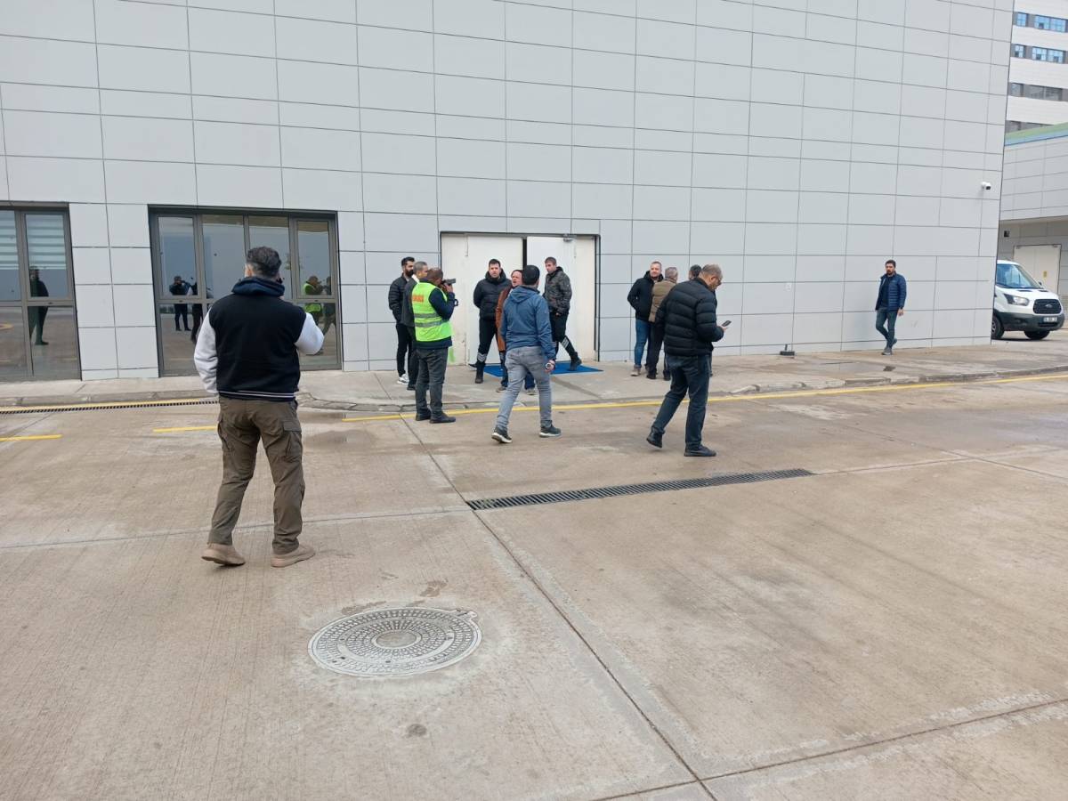 Samsun Şehir Hastanesinde alacak protestosu