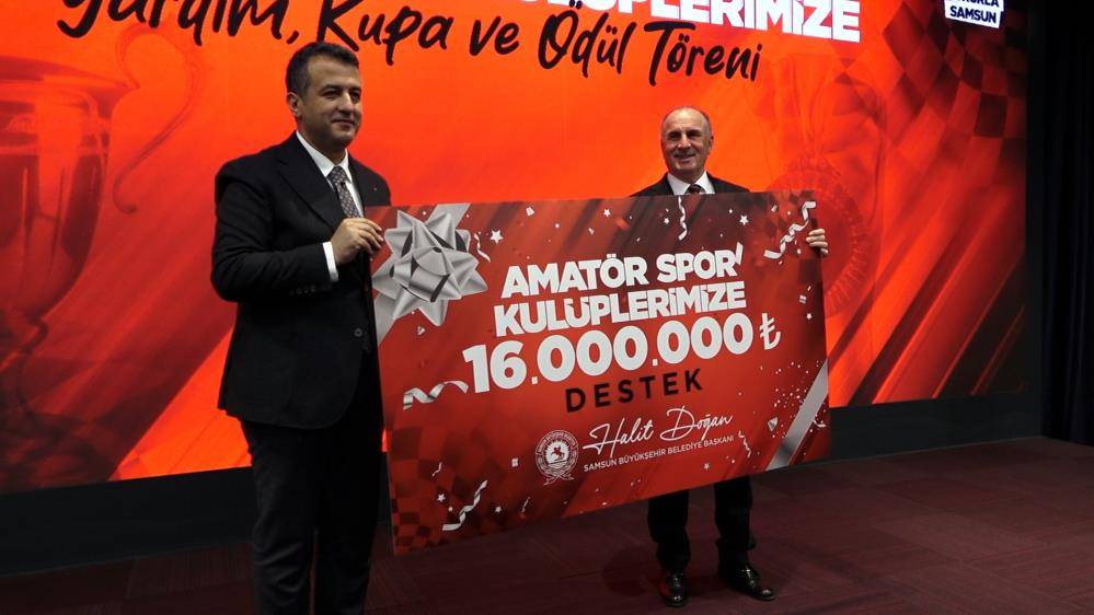Samsun Büyükşehir'den amatör spor kulüplerine 16 milyon TL destek! Yüzde yüzün üzerinde bir artış