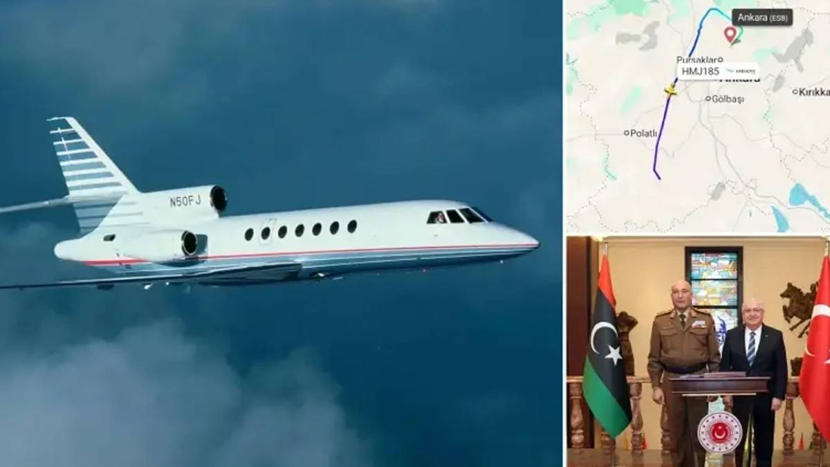 Libya Genelkurmay Başkanı'nı taşıyan uçak Ankara'da düştü! Uçağın enkazına ulaşıldı