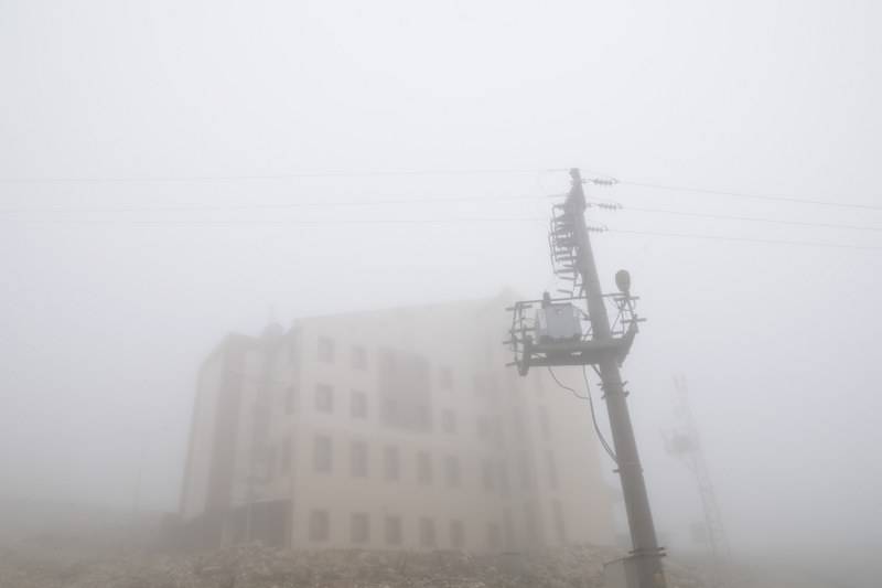 Samsun  Akdağ Kayak Merkezi’nde yoğun sis