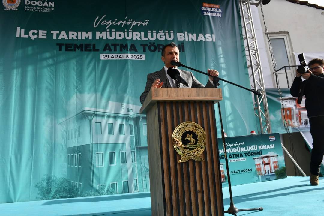 Samsun Vezirköprü'ye yeni hizmet binası! Temelleri atıldı
