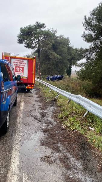 Samsun'da feci kaza! Pikap sürücüsü hayatını kaybetti