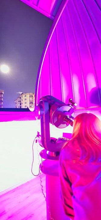 İlkadım İlkokulu ve Maarif İlkokulu öğrencileri Yıldızı Birlikte Parlayanlar eTwinning Projesi ile gökyüzünü gözlemledi