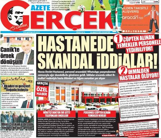 Samsun'da hastanedeki skandal iddialara bakanlık müfettiş gönderdi