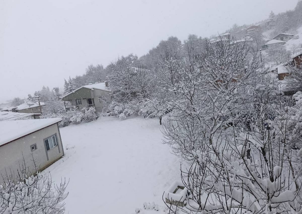 Samsun'da kar yağışı ulaşımı aksattı