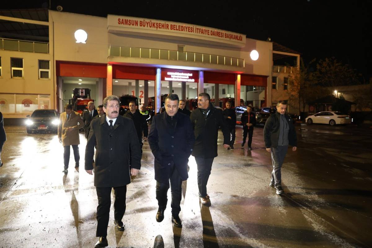 Samsun Valisi Orhan Tavlı'dan yılbaşı mesaisi