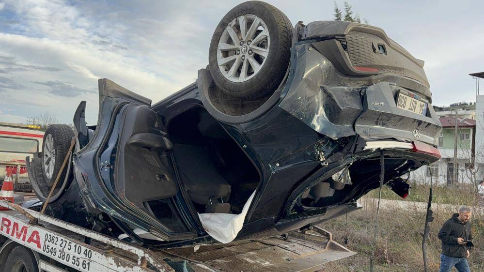 Samsun'da cenaze dönüşü feci kaza! Çok sayıda yaralı