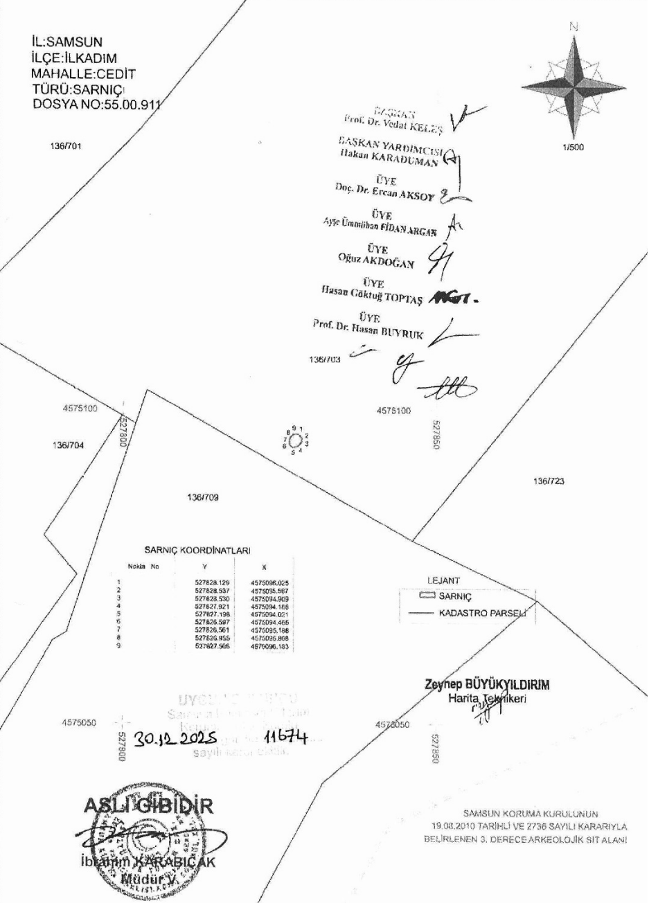 Samsun'da kaçak kazı yapılan evin altından asırlık tarih çıktı