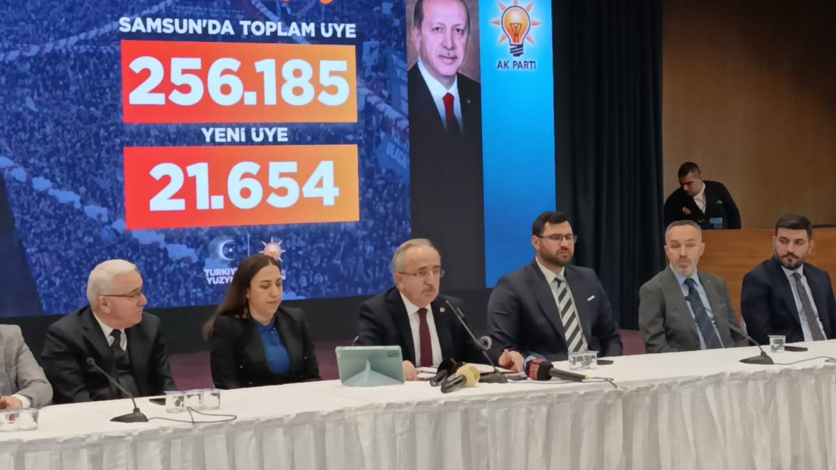 AK Parti Samsun'da üye sayısı katladı! İşte yeni oranlar