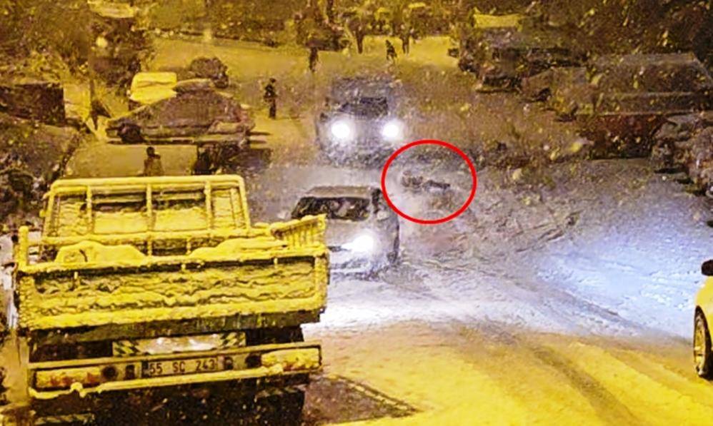 Samsun'da karda tehlikeli drift