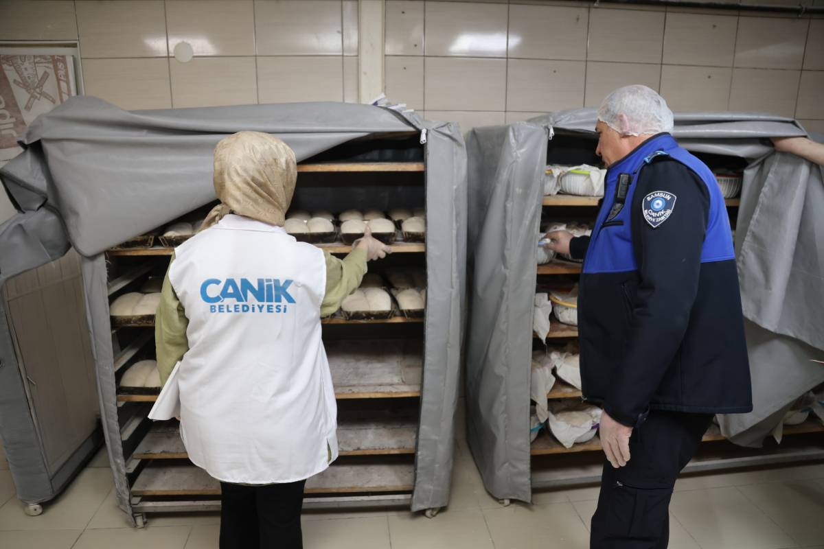 Canik'te ramazan denetimi! Fırınlar tek tek incelendi