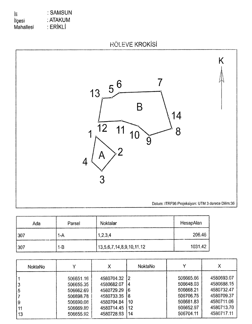 Samsun Atakum'da o bölgeler orman sınırı dışına çıkarıldı