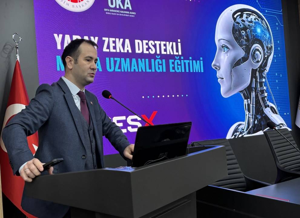 Samsun'da  Yapay Zeka Destekli Medya Uzmanlığı Eğitimi