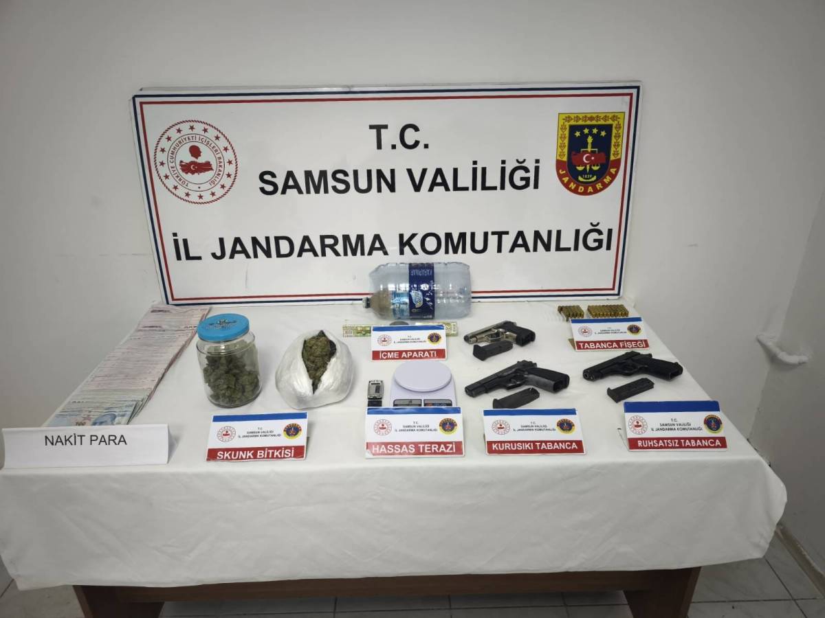 Samsun'da uyuşturucu operasyonunda 1 şahıs tutuklandı