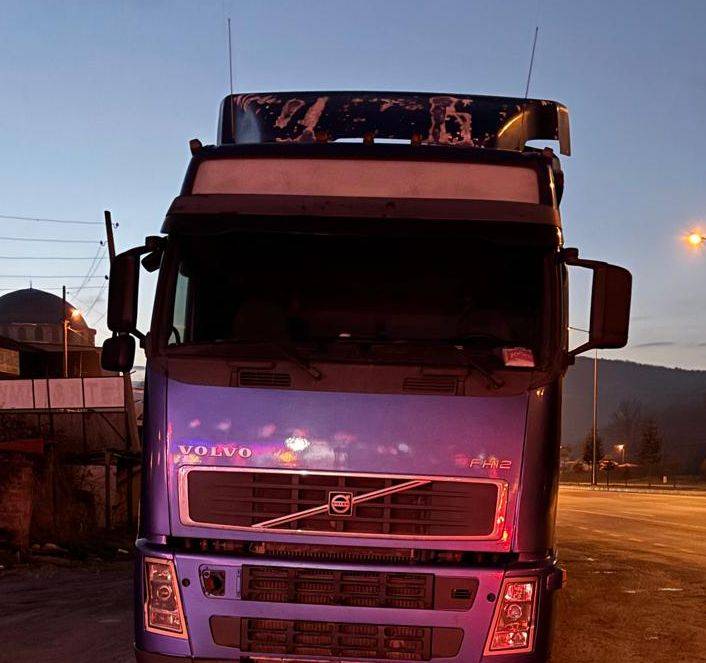 Samsun'da kantara girmeyen çekiciye ceza yağdı