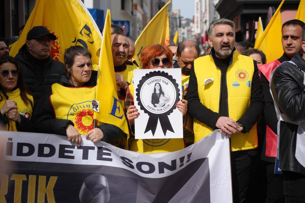 Öğretmen cinayetine Samsun’da tepki