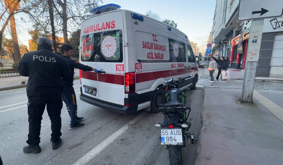 Samsun’da kaza! Yola savruldular