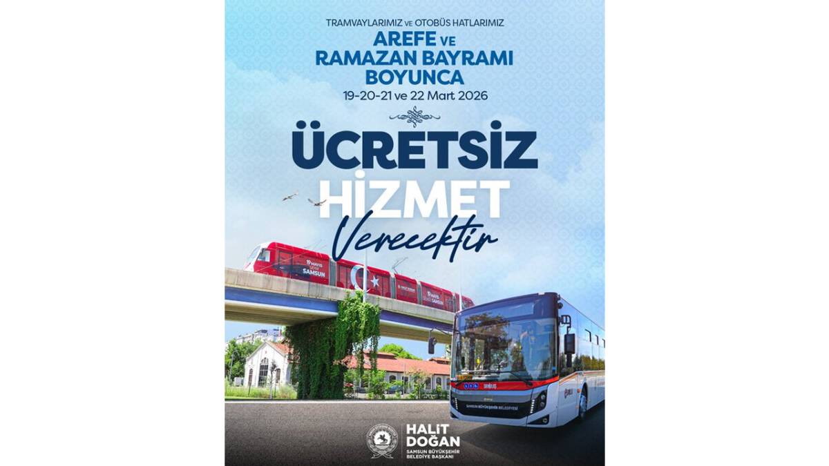 Samsunlulara bayram müjdesi! Ücretsiz oldu