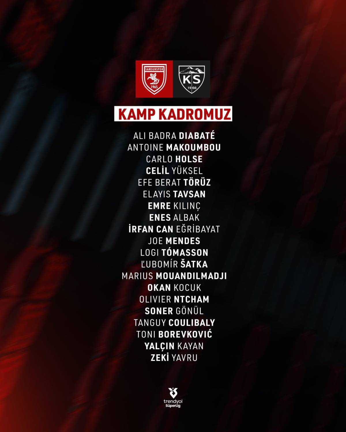 Samsunspor'da Ndiaye şoku!