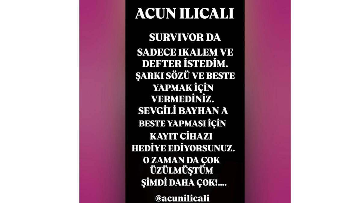 Yılmaz Morgül’den Survivor’a sert tepki: Bana kalem verilmedi, Bayhan’a kayıt cihazı!