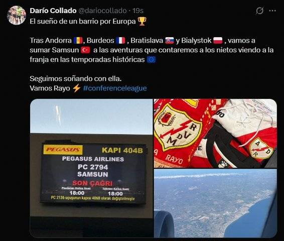 Rayo Vallecano taraftarları Samsun’u geziyor