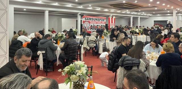 Samsunspor taraftarı aileler iftarda buluştu