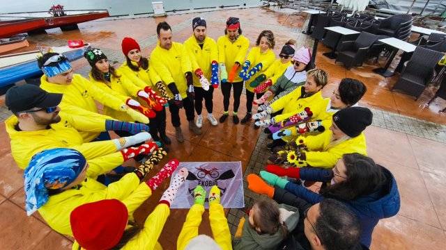 EKOBİD Dragon Bot Takımı down sendromlular için kürek çekti