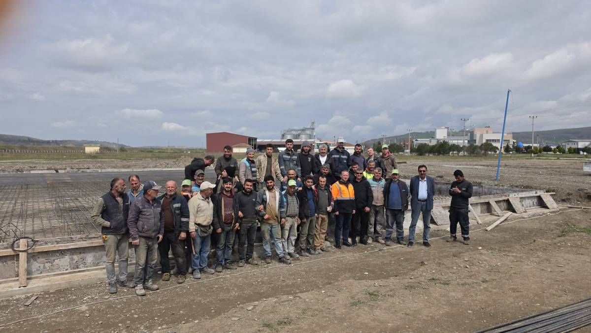 Bafra OSB cami inşaatında çalışmalar hız kesmiyor