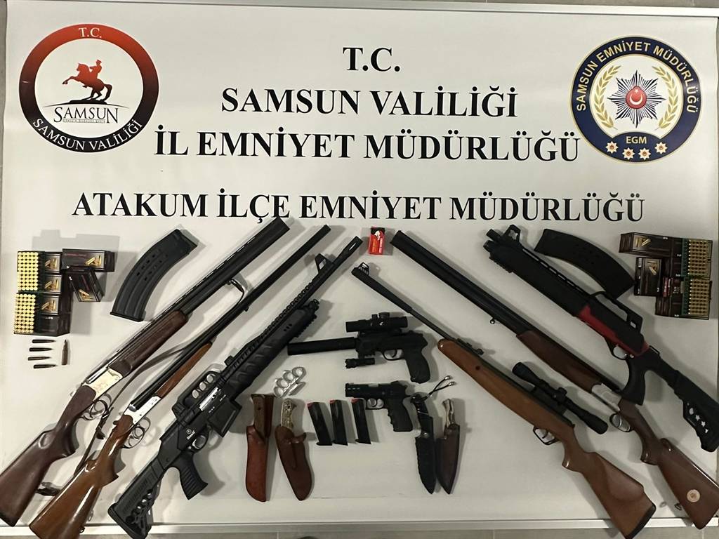 Atakum’da silah ve mühimmat operasyonu! Gözaltına alındı
