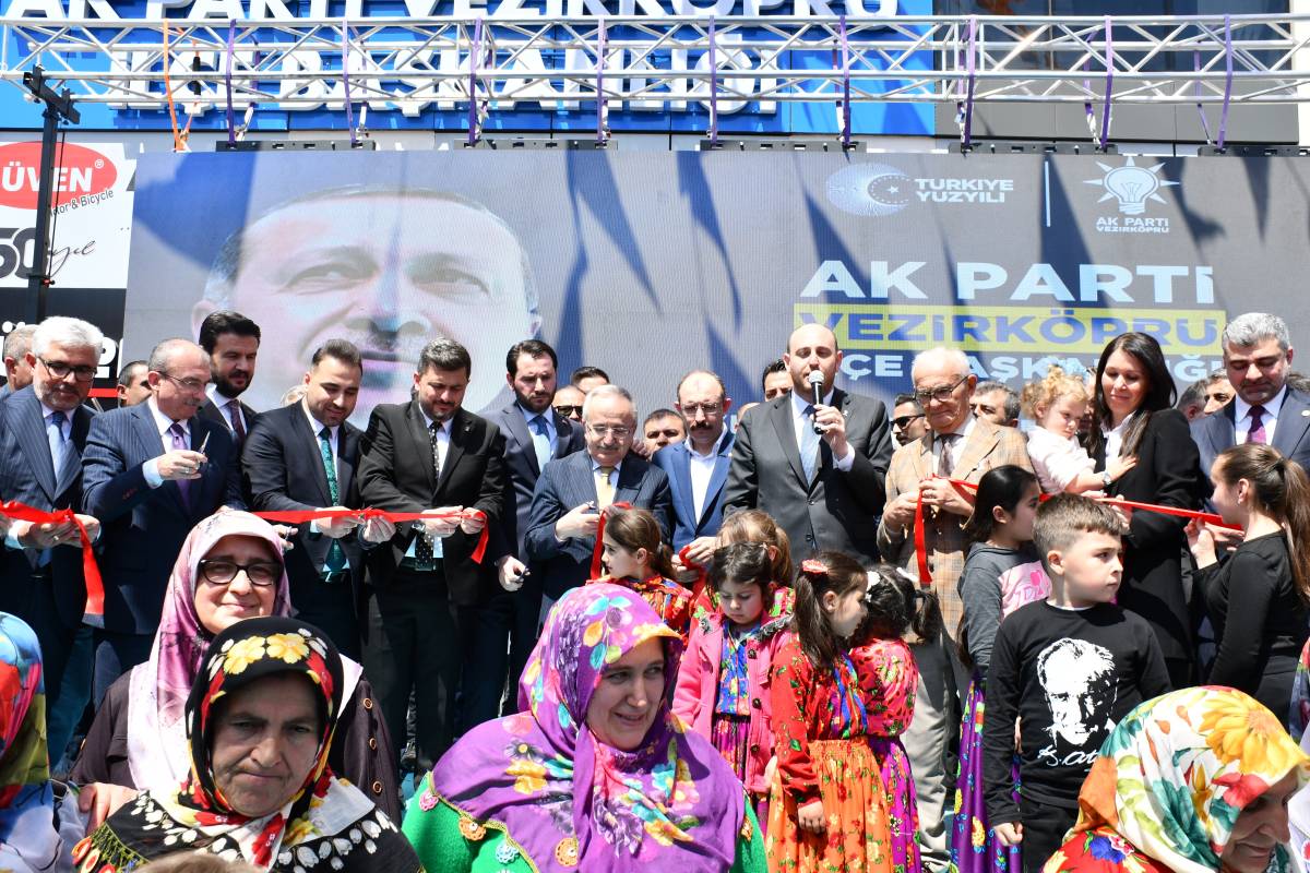 AK Parti Vezirköprü Teşkilatının yeni hizmet binası açıldı