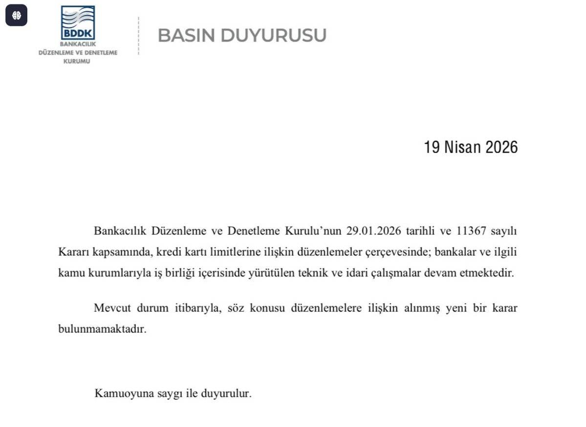 BDDK'dan resmi açıklama! Kredi kartı limitleri düşecek mi?