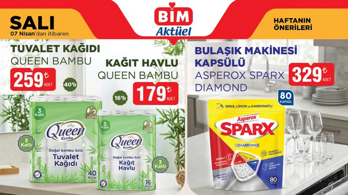 Bim'de 5 gün sonra başlıyor! 80'li bulaşık tabletinde dev indirim