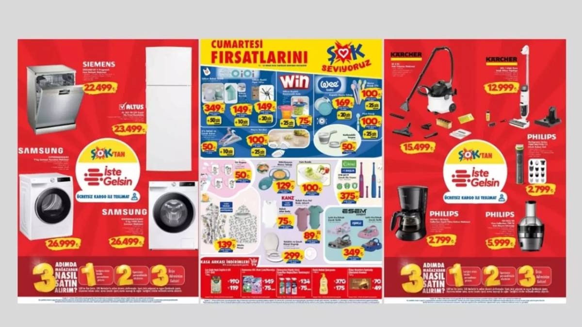 Evleneceklere müjde! Şok Market beyaz eşyada dev kampanya başlattı bu fiyatlar kaçmaz