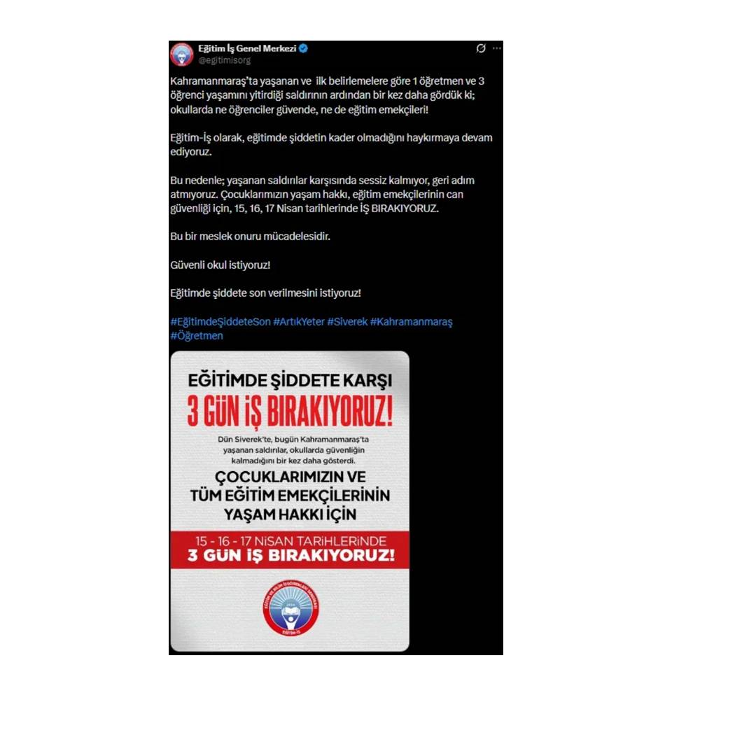 Öğretmenlerden 3 gün iş bırakma kararı