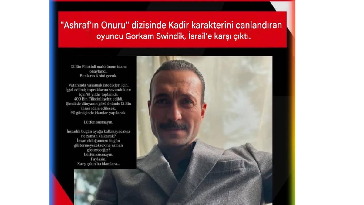 İsrail'den Eşref Rüya dizisine boykot