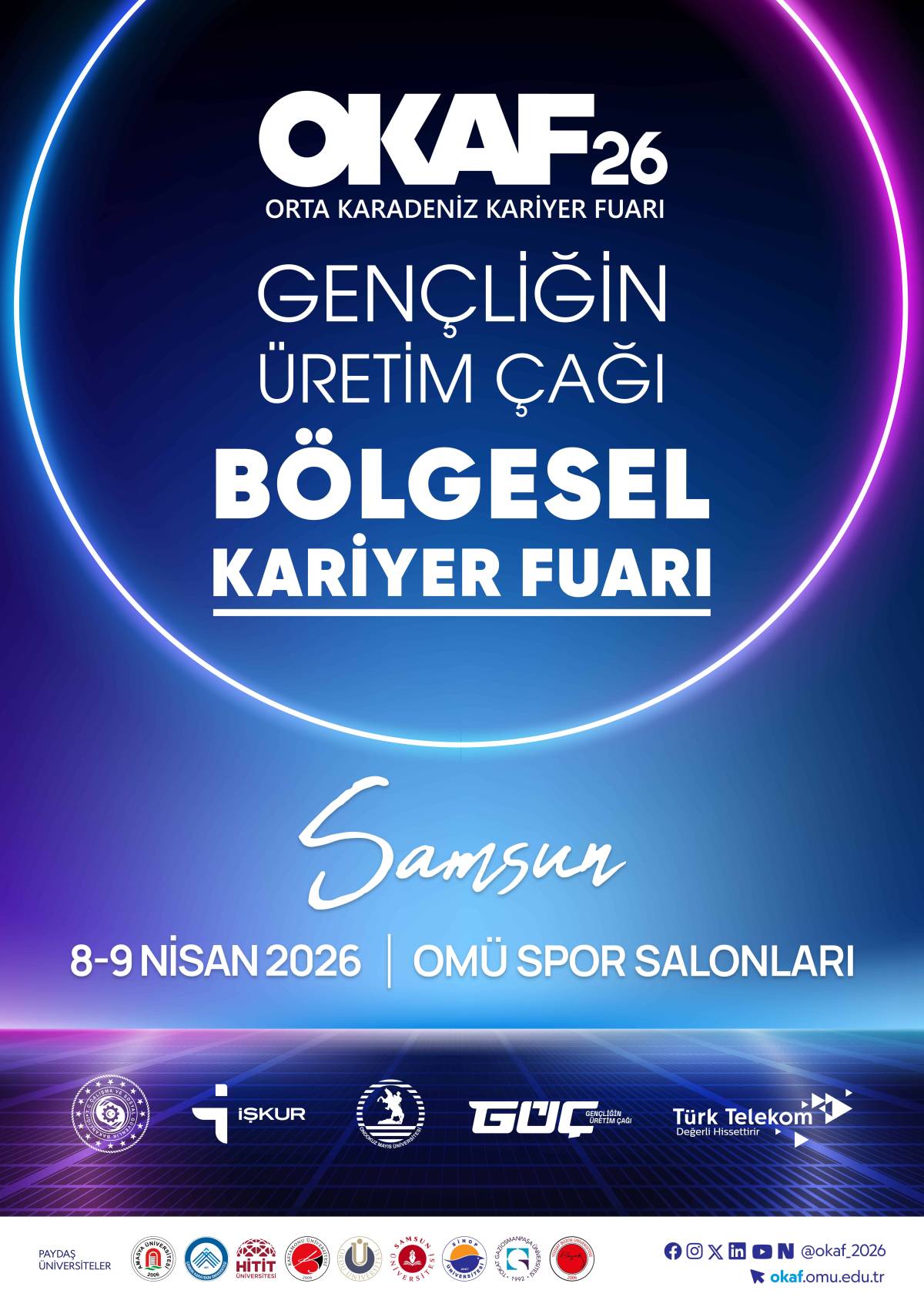 Orta Karadeniz Kariyer Fuarı (OKAF'26) OMÜ'de kapılarını açıyor