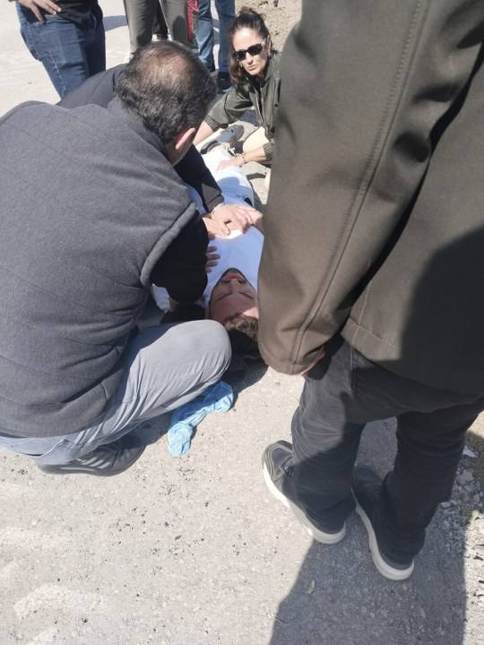 Samsun Atakum ilçesinde minibüs devrildi! 1 yaralı