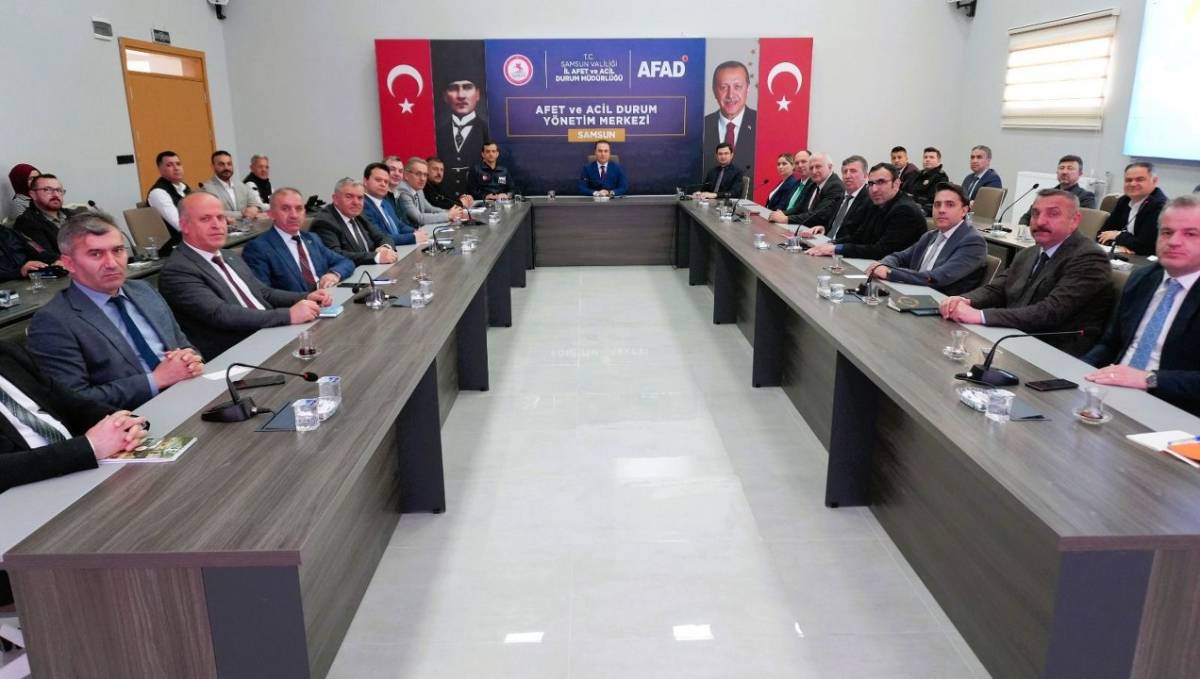 Samsun’da afet hazırlıkları masaya yatırıldı
