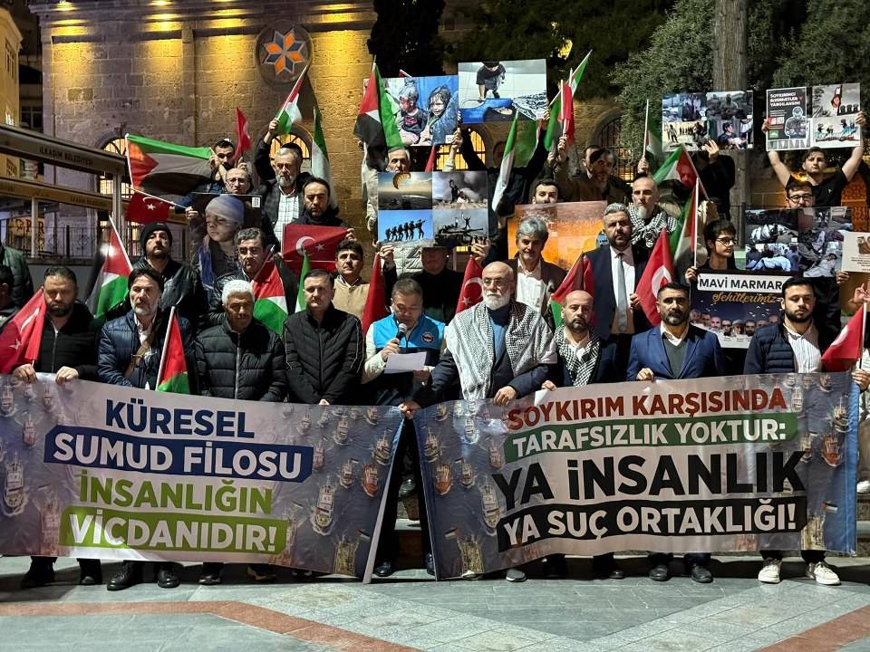 Samsun’da Global Sumud Filosu saldırısına tepki