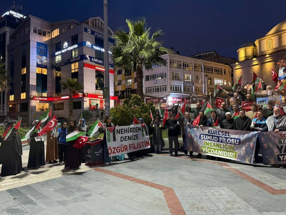 Samsun’da Global Sumud Filosu saldırısına tepki
