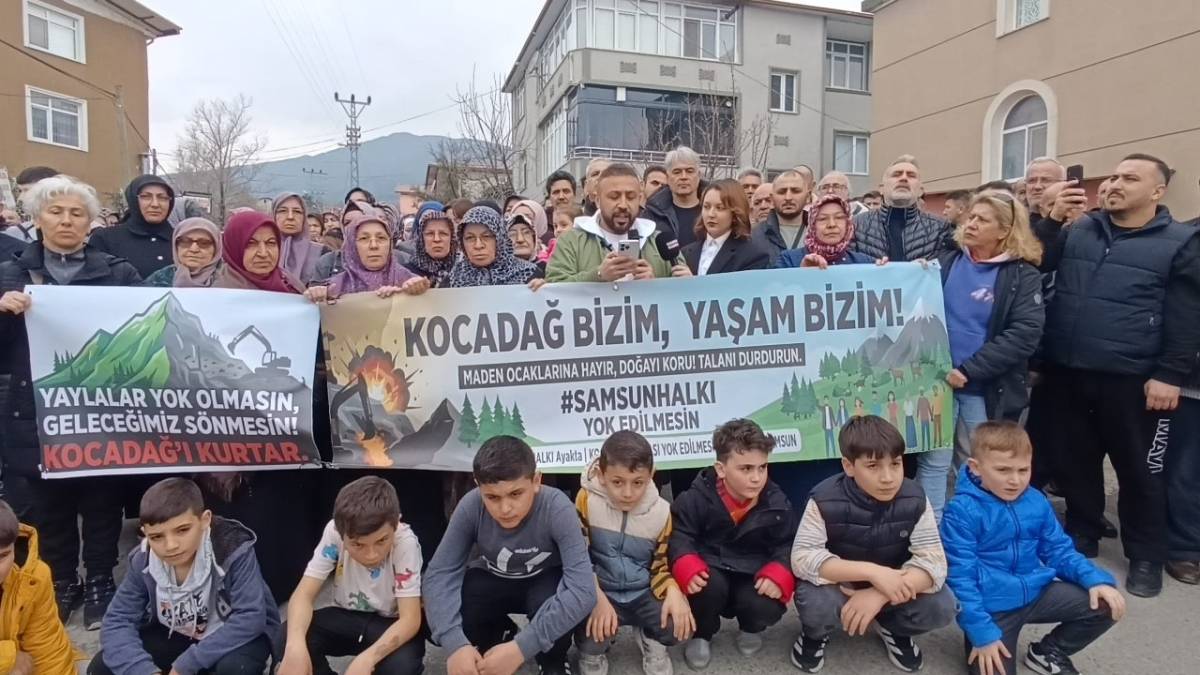 Samsun'da Kocadağ'da taş ocağı firmasına olumsuz yanıt