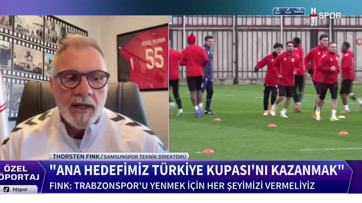 Samsunspor Teknik Direktörü Fink kadroda değişiklik olabileceğinin sinyalini verdi