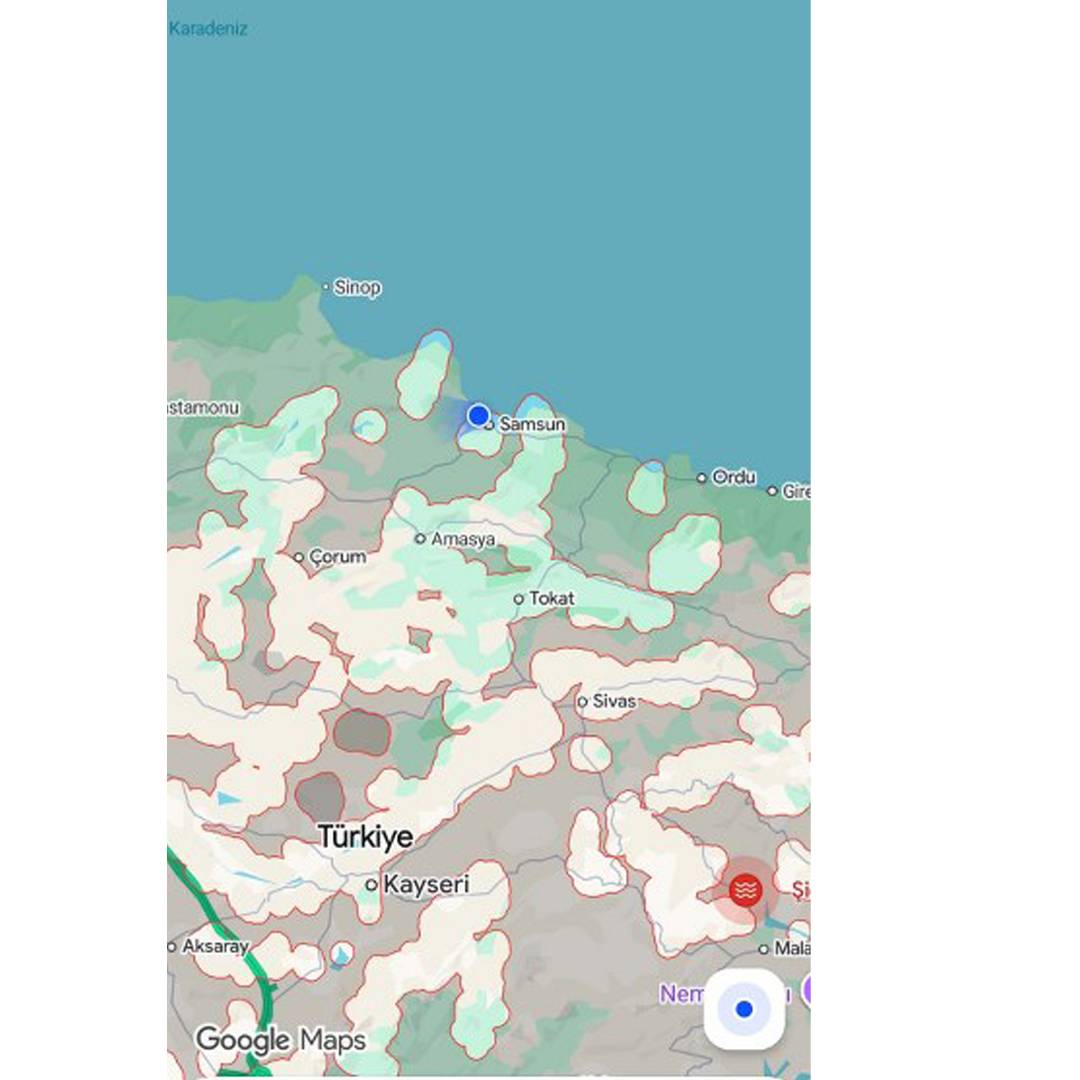 Son Dakika! Google'dan Samsun'a şiddetli sel riski uyarısı